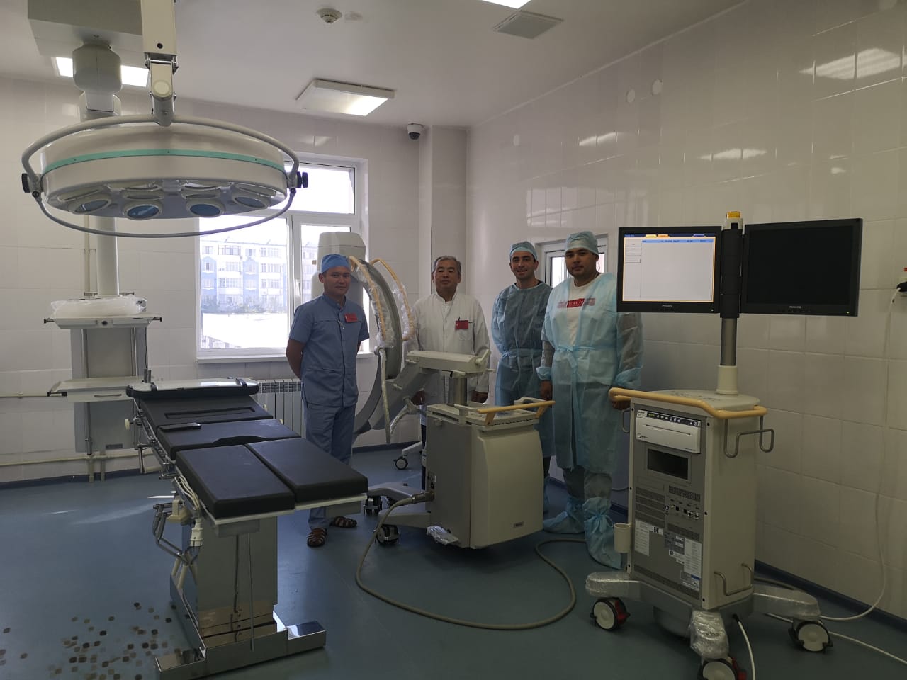 Наша компания осуществила установку Передвижного рентгенохирургического аппарата BV Endura в ГКП на ПХВ «Городской больнице № 1» г. Тараз.